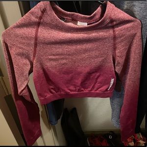 Gymshark Obre long sleeve crop top. Size S